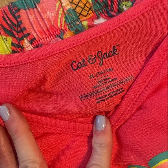 Two pair (2) cat & Jack pjs set. XL 14/16 tank & shorts. - Picture 5 of 6